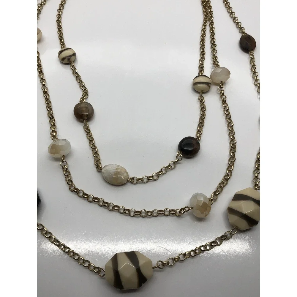 Matching Necklace Dangle‎ Earrings Gold Tone 18-24